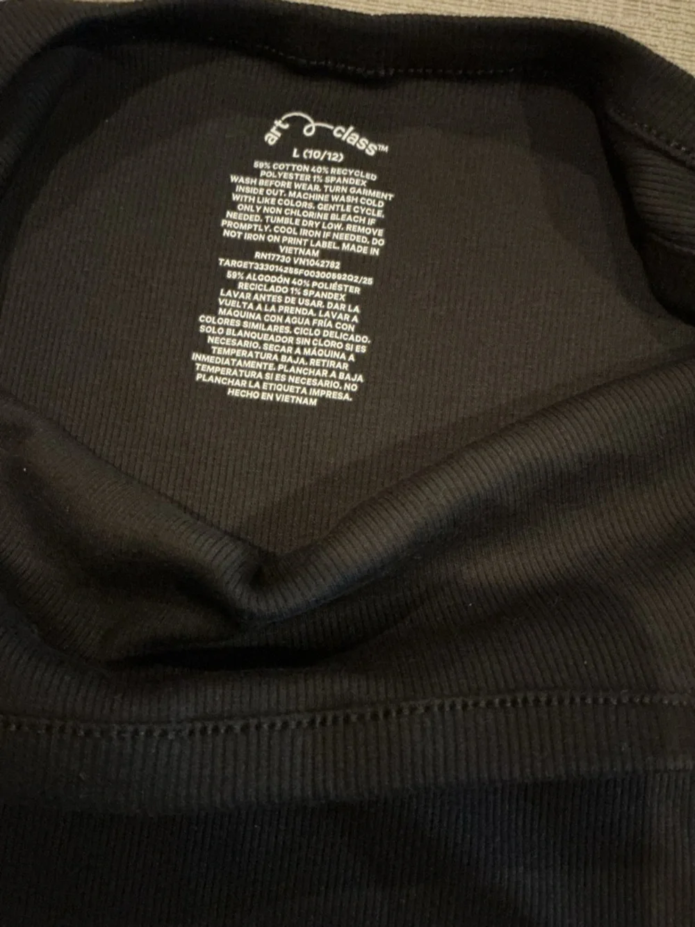 Buy 1 get one 50% off art class Black Ribbed Square Neck Tank